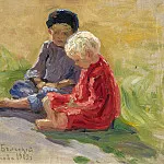 Childrens playing, Nikolai Petrovich Bogdanov-Belsky
