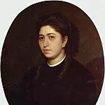 Иван Николаевич Крамской - Портрет молодой женщины в черном вельвете