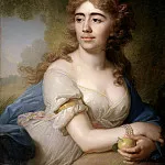 Portrait of Skobeeva, daughter of a sailor, pupil and favorite D.P. Troshchinsky, wife of the Smolensk landowner D. Skobeev