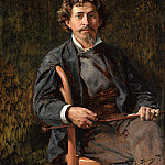 Portrait of the artist Ilya Repin (), Ilya Repin