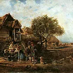 Константин Егорович Маковский - После базара (Деревенская сцена)