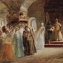 900 Картин самых известных русских художников - Выбор невесты царем Алексеем Михайловичем (эскиз)