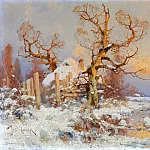 Winter Landscape in the Evening, Yuly Klever