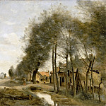 The route to Sin-le-Noble, near Douai, Jean-Baptiste-Camille Corot