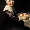 Mauritshuis - Aelbert Cuyp (attr.) - Portrait of a Girl with Peaches