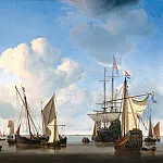 Маурицхёйс - Вельде, Виллем II ван де - Корабли на рейде