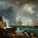 Итальянский залив в штормовую погоду, Клод-Жозеф Верне
