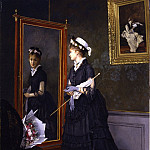 CAMILLE LГ‰OPOLD CABAILLOT LASSALLE Elegant woman looking at herself in a mirror 26644 172, Камил Кабайо Лассаль