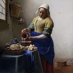 Vermeer, Johannes -- Het melkmeisje, 1660, Rijksmuseum: part 3