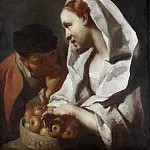 Рейксмузеум: часть 3 - Доменико Маджотто -- Девушка с фруктами, 1745-1770