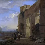 Рейксмузеум: часть 3 - Асселейн, Ян -- Погонщики ослов у итальянских руин, 1640-1652