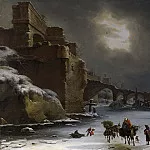 Schellinks, Willem -- Stadswal in de winter, 1660-1678, Rijksmuseum: part 3