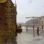 Witsen, Willem -- Pakhuizen aan een Amsterdamse gracht op Uilenburg, 1885-1922, Rijksmuseum: part 3