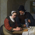 Доверительный разговор, 1672, Адриан ван Остаде
