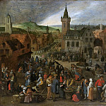 Рыночный день во фламандском городе, 1600-1647, Себастьян Вранкс