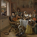 Весёлая семейка, 1668, Ян Вик
