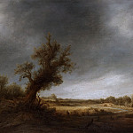 Пейзаж со старым дубом, 1640-1650, Адриан ван Остаде