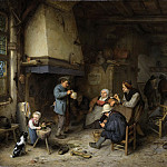 Группа крестьян в помещении, 1661, Адриан ван Остаде