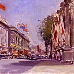 Оксфорд-стрит от Мраморной арки 2 июня 1953 года, Эдвард Мэтью Уорд