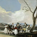 Goya y Lucientes, Francisco de -- La gallina ciega, Part 5 Prado Museum