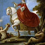 Giordano, Luca -- Mariana de Neoburgo, reina de España, a caballo, Part 5 Prado Museum