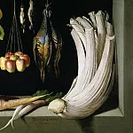 Sánchez Cotán, Juan -- Bodegón de caza, hortalizas y frutas, Part 5 Prado Museum