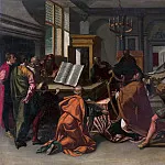 Anónimo -- Escena bíblica: el rey David, Part 5 Prado Museum