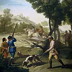Goya y Lucientes, Francisco de -- Partida de caza, Part 5 Prado Museum
