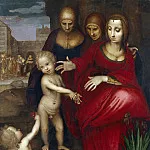 Yáñez de la Almedina, Fernando -- Santa Ana, la Virgen, Santa Isabel, San Juan y Jesús niño, Part 5 Prado Museum