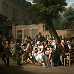 J. Paul Getty Museum - Boilly Louis-Leopold (1761 La Basset - 1845 Paris) - At the entrance to the cafe Turkish Gardens (73x91 cm) 1812