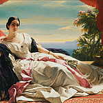 Portrait of Princess Leonilla (142x212 cm) 1843, Franz Xavier Winterhalter