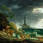 J. Paul Getty Museum - Vernet Claude-Joseph (1714 Avignon - 1789 Paris) - Storm on the Mediterranean coast (113x145 cm) 1767