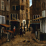 Уличная сцена (41х34 см) 1654-62, Якоб Фрель