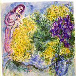 Marc CHAGALL Mimosas et Iris 40800 1146, Marc Chagall