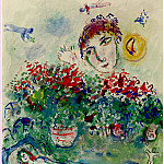 Marc CHAGALL Bouquet et nu 40788 1146, Marc Chagall