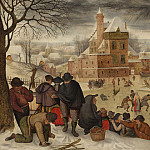 Pieter Brueghel The Younger Winter landscape with skaters 30302 20, Pieter Brueghel the Younger