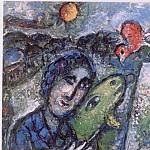 Marc CHAGALL Le peintre Г  la chГЁvre verte 41077 1146, Marc Chagall