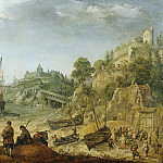 Корабли у скалистого побережья, 1621, Адам Виллерс