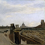 ca. 1826-28; Öl auf Papier auf Tannenholz, 14, 5 x 23, 1 cm, Jean-Baptiste-Camille Corot