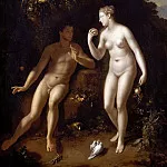 часть 6 Лувр - Верф, Адриан ван дер (1659 Кралинген - 1722 Роттердам) -- Адам и Ева в Эдемском саду
