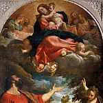 часть 2 Лувр - Карраччи, Аннибале (1560 Болонья - 1609 Рим) -- Видение Мадонны с Младенцем свв Луке и Екатерине Александрийской