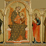 Мадонна с Младенцем, святые Франциск Ассизский, Иоанн Креститель, Иоанн Евангелист и Антоний Падуанский, Паоло Венециано