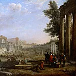 часть 2 Лувр - Лоррен, Клод (Клод Желле) (1600 Шамань - 1682 Рим) -- Вид Кампо Ваччино в Риме