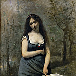 Velleda, () Canvas, 83, 5 x 55, 5 cm R.F. 1640, Jean-Baptiste-Camille Corot