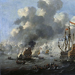 Английский флот, горящий у Чатема 20 июня 1667 года, 1667-1700, Питер ван ден Велде