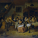 Крестьянская свадьба, 1672, Ян Вик