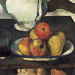 Still Life with Apples and a Glass of Wine, Paul Cezanne