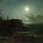 Ночь (Два оленя, сражающиеся в лунном свете), Сэр Эдвин Генри Лэндсир