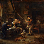 Пьющие и музыцирующие крестьяне, Адриан ван Остаде