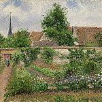 Vegetable Garden, Overcast Morning, Eragny, Camille Pissarro